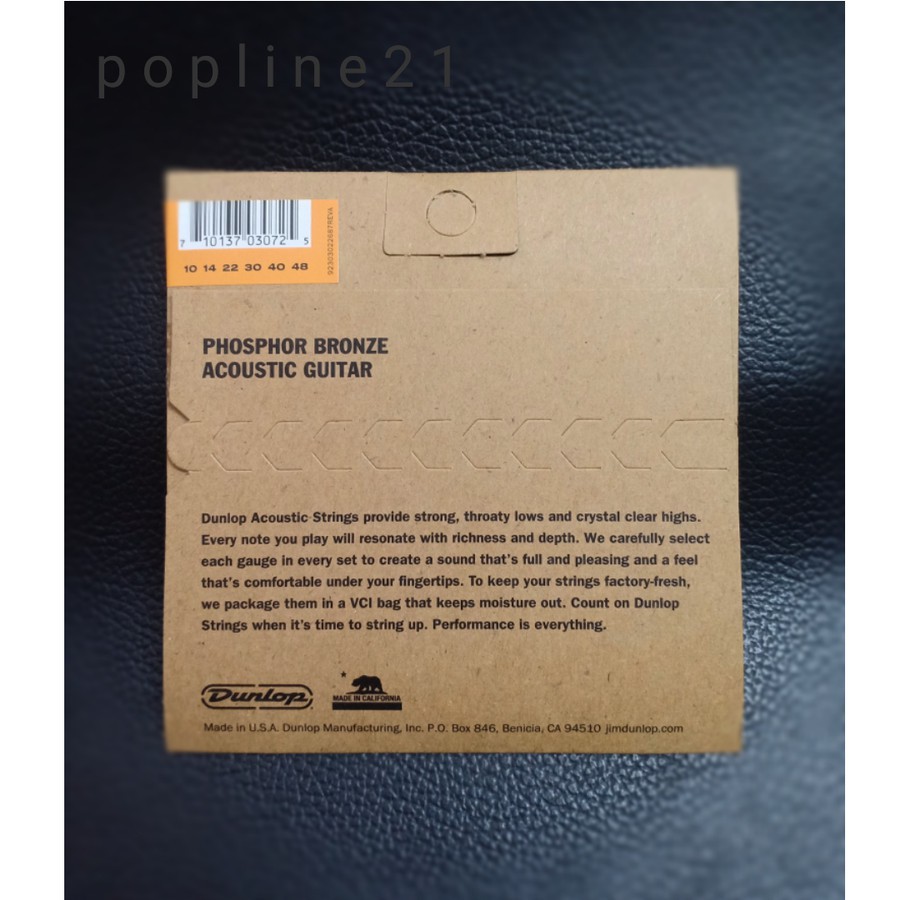 Senar Gitar Akustik DUNLOP Phosphor Bronze / Acoustic String - 10-48