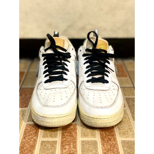 NIKE AIR FORCE 1 WHITE BLUE DENIM