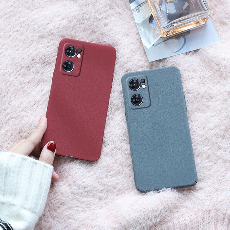 Soft Case Oppo Reno 7 4G Reno 7 5G dan Reno 7 Z 5G Slim Matte Silicon Sandstone