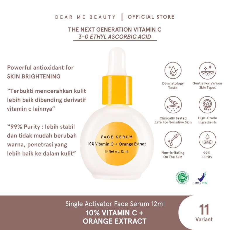 Jual Dear Me Beauty 10 Vitamin C + Orange Extract Face Serum 12ml