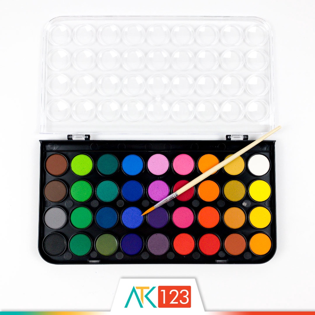 

H7Y Cat Air Padat / Cake / Blocks / Solid Watercolor Set 36 Warna / Colors Joyko WC-3-36