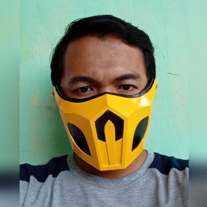 Masker Scorpion Klasik Mortal Kombat