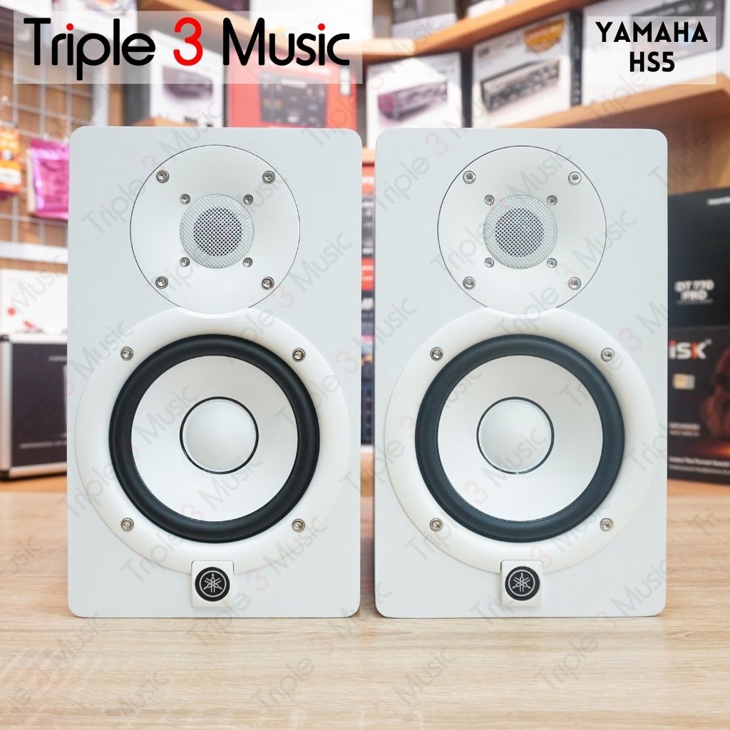 YAMAHA HS5 HS 5 Studio Monitor Speaker Flat Triple3music Bandung - Hitam