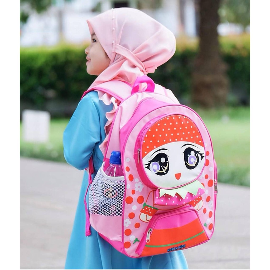 Harga Distributor Tas Sekolah Moslem Kids Ransel Anak Cewek