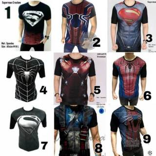 BASELAYER PENDEK UA hitam lengan pendek underarmour 