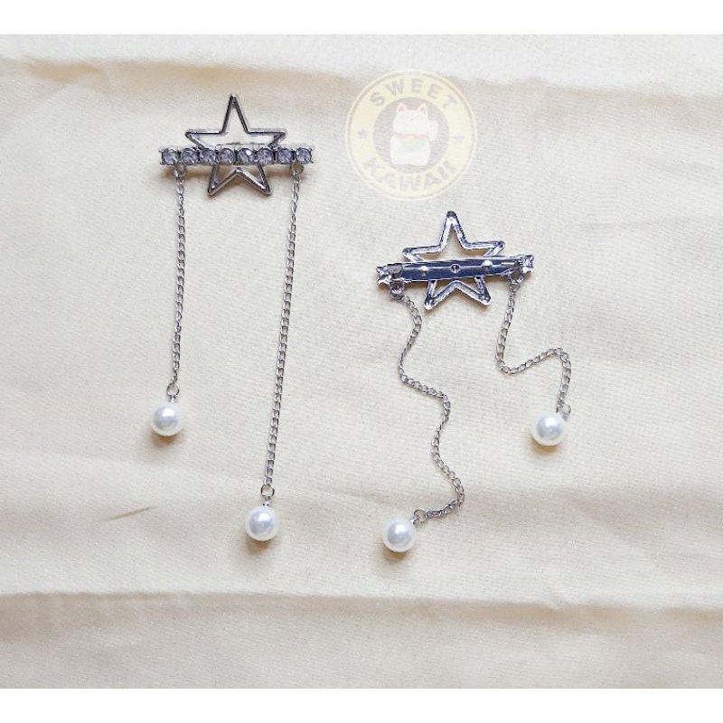 Bros Pin Big Star Pearl Tassel