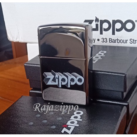 Zippo Original USA 49417 Design Black Ice - Stok Lengkap - Resmi