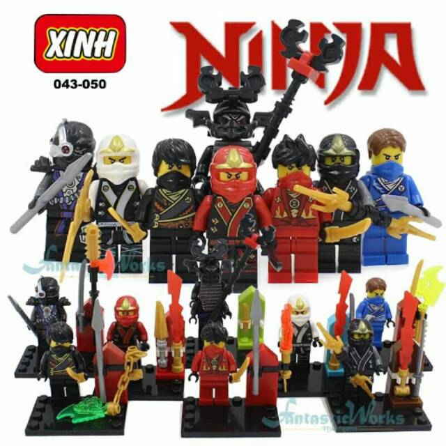 Lego minifigure ninjago xinh 043-050