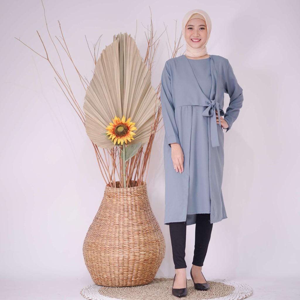 Linata Fashion | Tunik Aulia Moscrepe Import