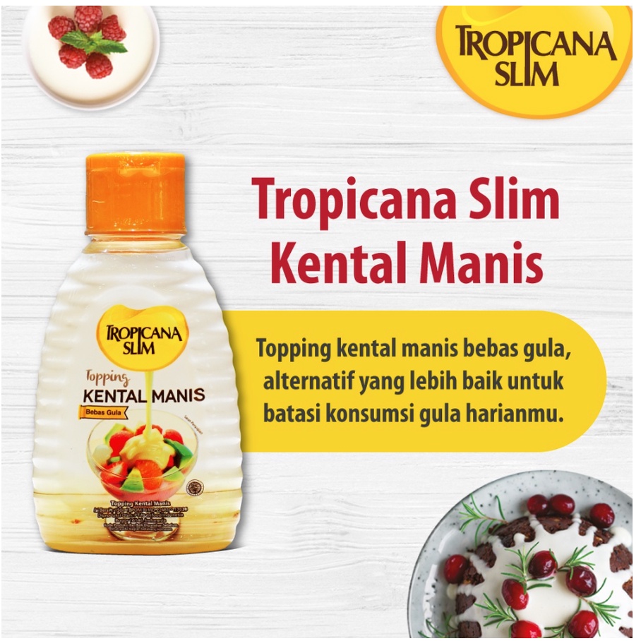 

Tropicana Slim Topping Kental Manis Bebas Gula - 150ml