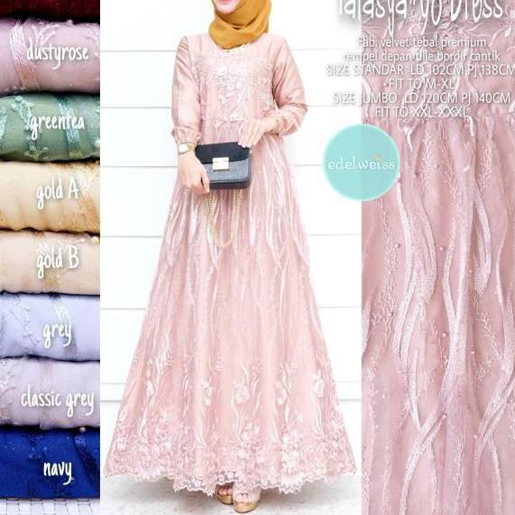 FARASYA #98 DRES TILE SELMA DRESS BRUKAT DRESS WISUDA DRES KONDANGAN