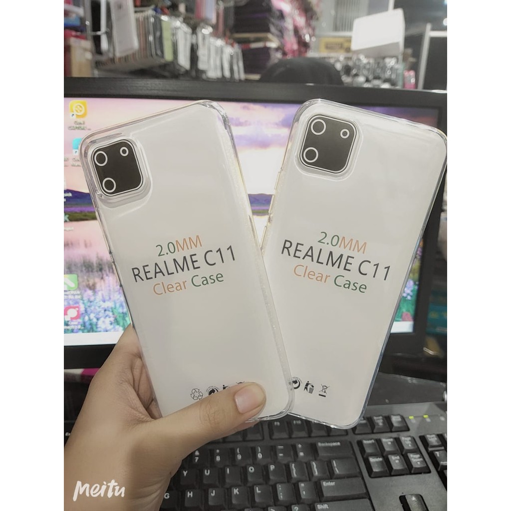 Soft Case OEM Transparan Realme C11 6.5 Inchi Clear Ultra Thin TEBAL 2.0mm SUPER CLEAR