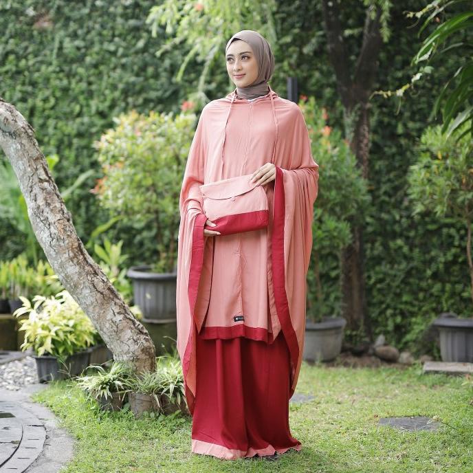 Mukena Zianisa New Salwa Maroon-Salem Allsize