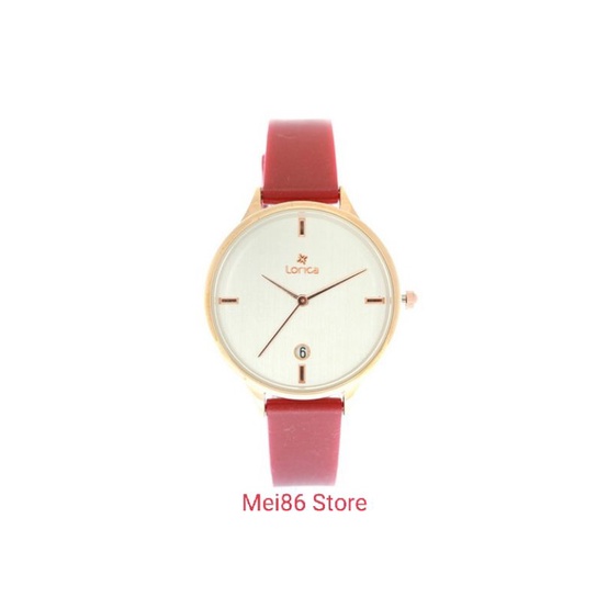 Lorica Linnea Red Jam Tangan Analog Wanita / n