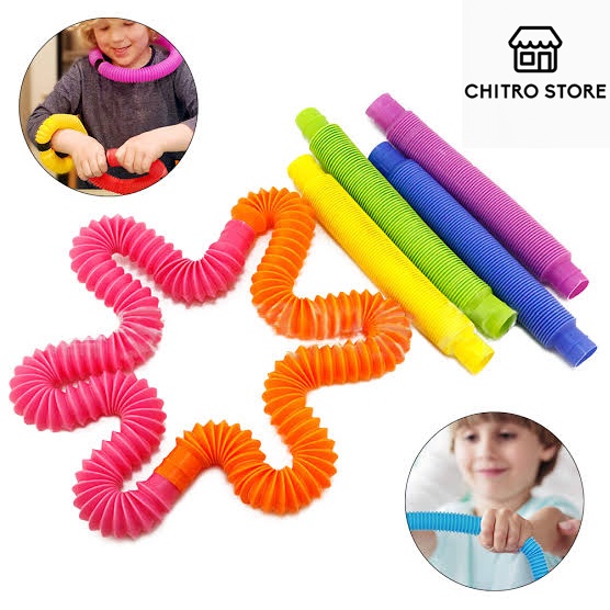 Pop Tubes mainan edukasi fidget Pop Tubes Sensory Toys / poptubes / poptube