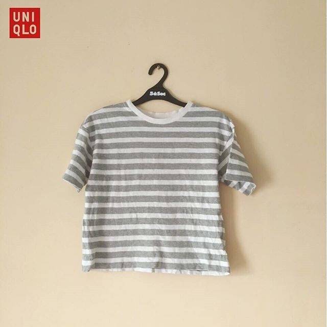 Kaos stripe uniqlo second