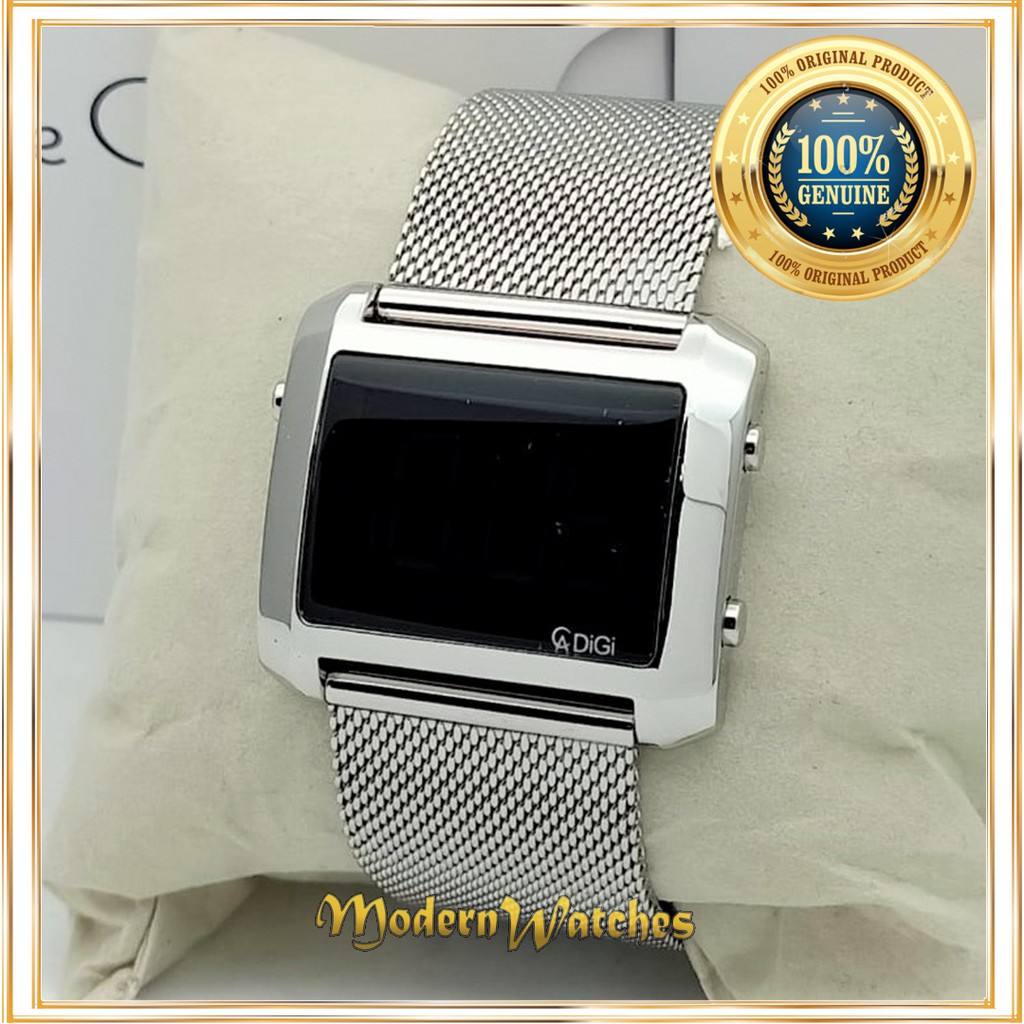 Jam Digital Alexandre Christie Ori Wanita Pria Original AC 9230 Silver Brown Rosegold Coklat Model T