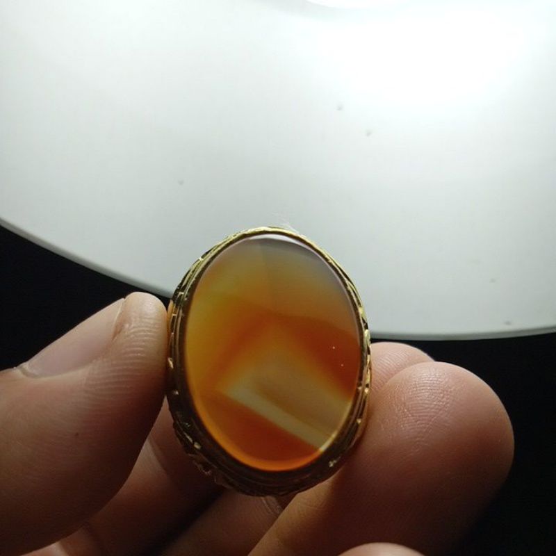 akik sulaiman motif kantong semar