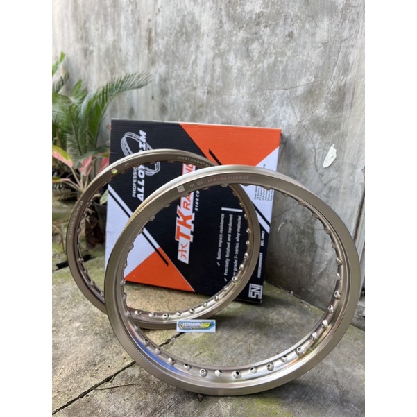 Velg TK Racing warna Bronz Titanium ukuran 160 185 17 Hole 36