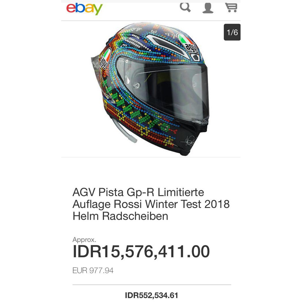 IMLEK SALE HELM FULLFACE AGV PISTA GPR ROSSI WINTERTEST2018 EUROFT ML