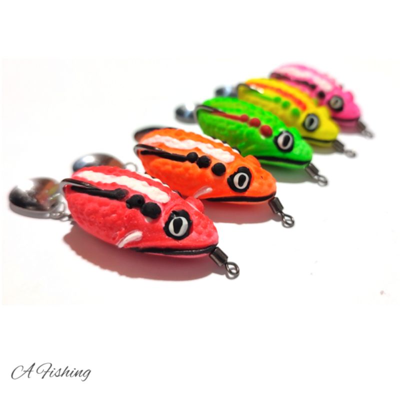 SOFT FROG 3D GALAXY LURE 4CM I UMPAN CASTING IKAN GABUS DAN TOMAN I SNAKEHEAD