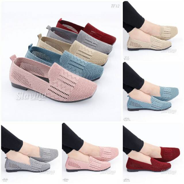 Sepatu Slavina Glassy Flat*CL
& Sponge Insole
Flyknit Series #TF12