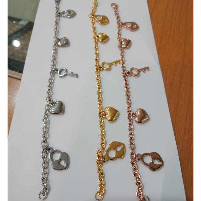 Gelang Titanium wanita Rantai anti karat