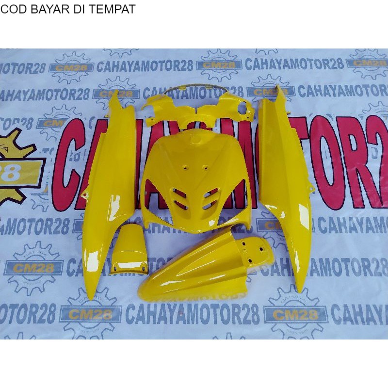 Fullset Full Body Halus , Cover Body Motor Yamaha Mio Sporty , Mio Lama Kuning Lemon TERLARIS 