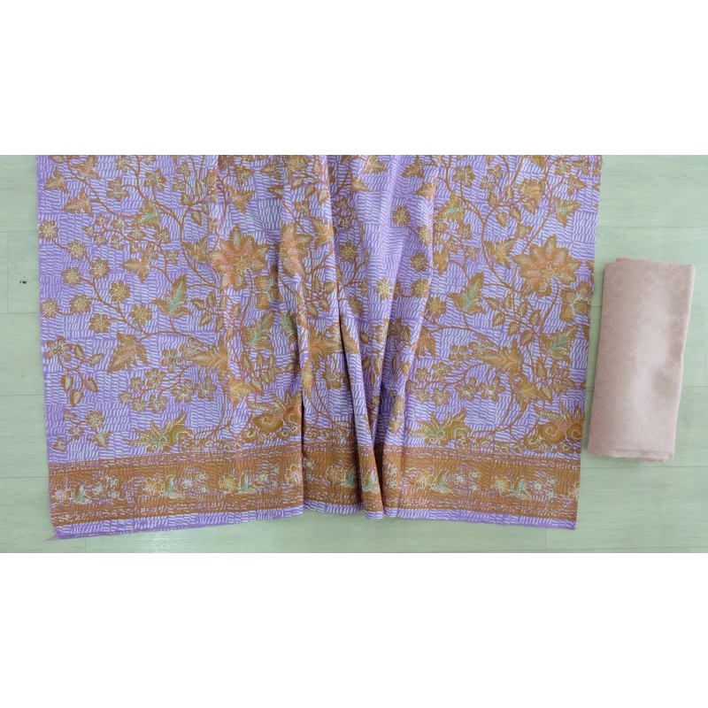 kain batik print rentesan khas trusmi cirebon bahan katun setelan set doby dobby dolby polos