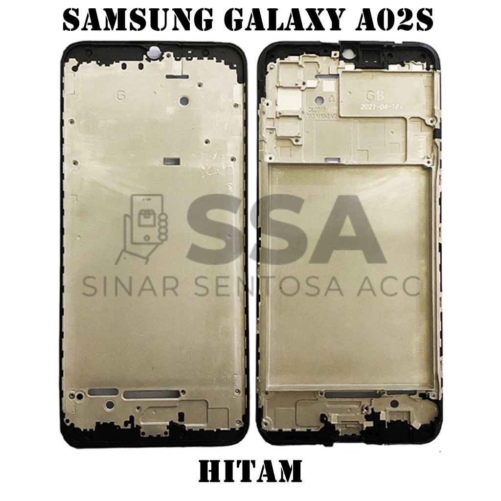 Tulang Tengah Middle Frame LCD Samsung Galaxy A02s Original 100% Tulang Casing Bezel Bezzel Bazel Handphone HP Ori Original Awet Murah A 02s