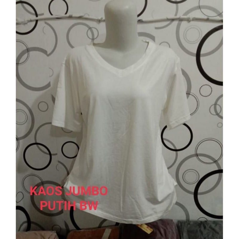 KAOS ATASAN WANITA POLOS V NECK XL GROSIR MURAH