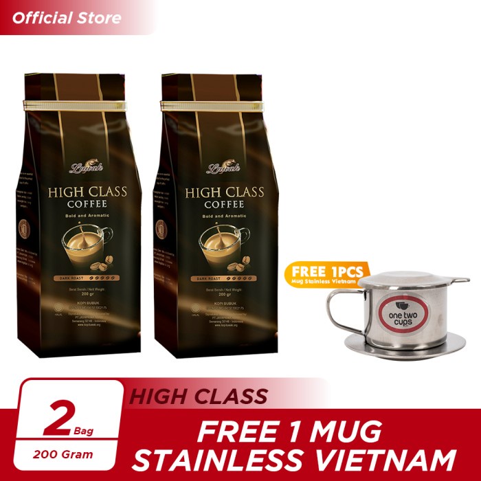 

Kopi Luwak High Class Dark Roast Powder 200gr Twin Pack