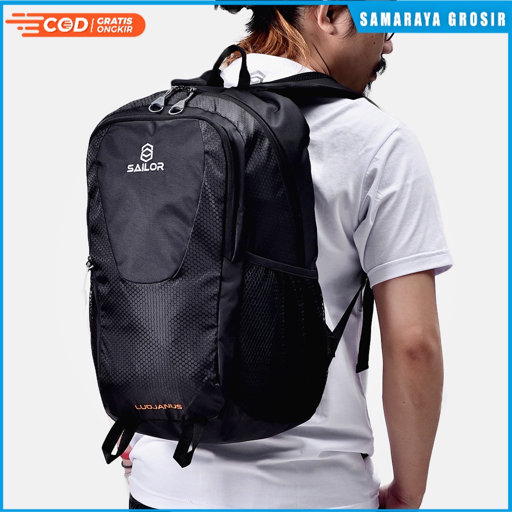 Tas Ransel - Tas Pria Ransel Laptop - Backpack - Tas Kerja - Tas Kantor- Tas Sekolah - Kuliah - Rema