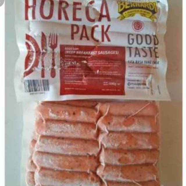 

Sosis Sapi Bernardi Horeca Pack 500gr / Beef Breakfast Sausages Bernardi Horeca Pack 500gr