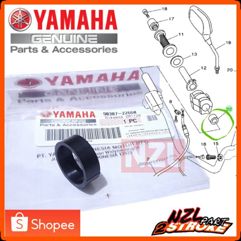 collar cincin spacer pemisah holder gas stang master rem rx king original