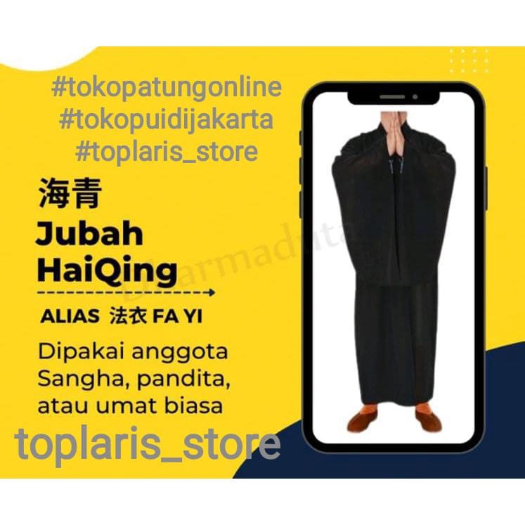 Baju Hia Qing Jubah Biksu Bikhu Polos 022