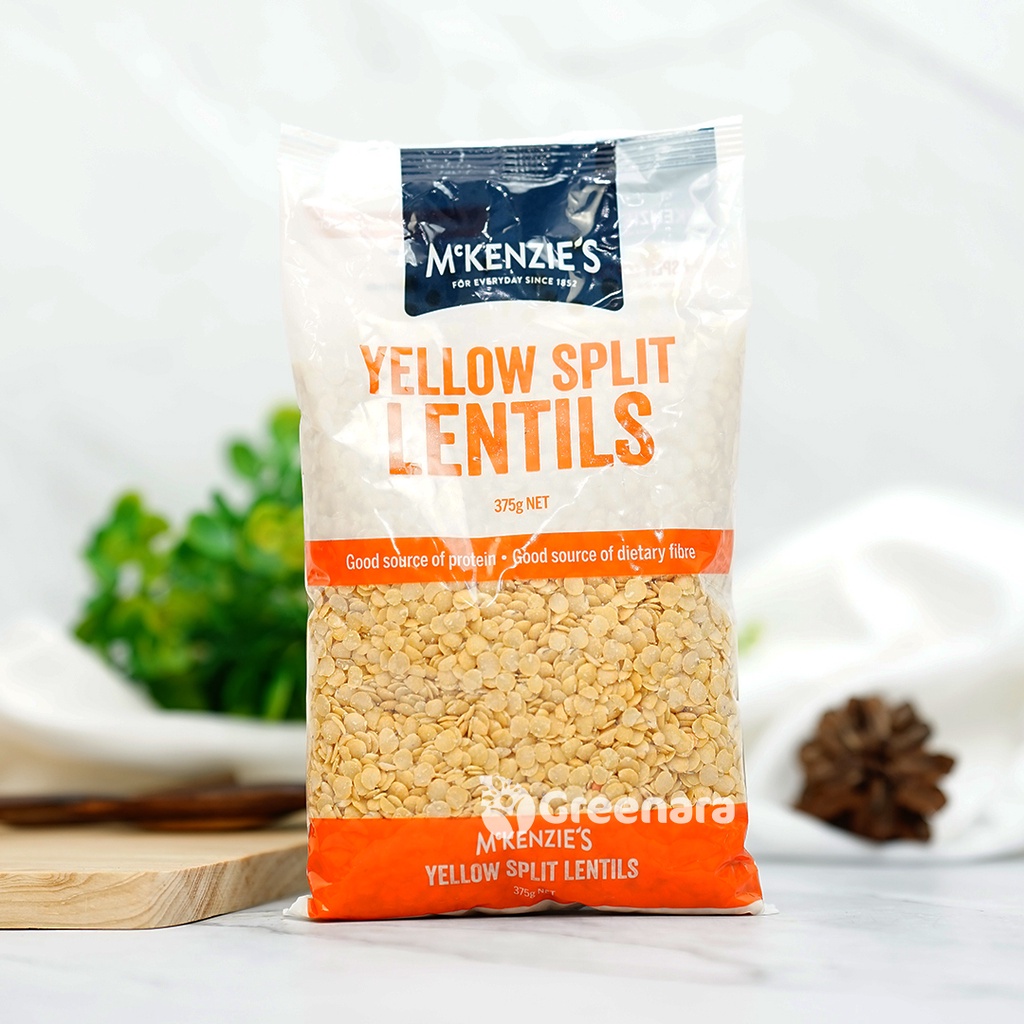 

mckenzie's yellow split lentils 375 gr | kacang | biji