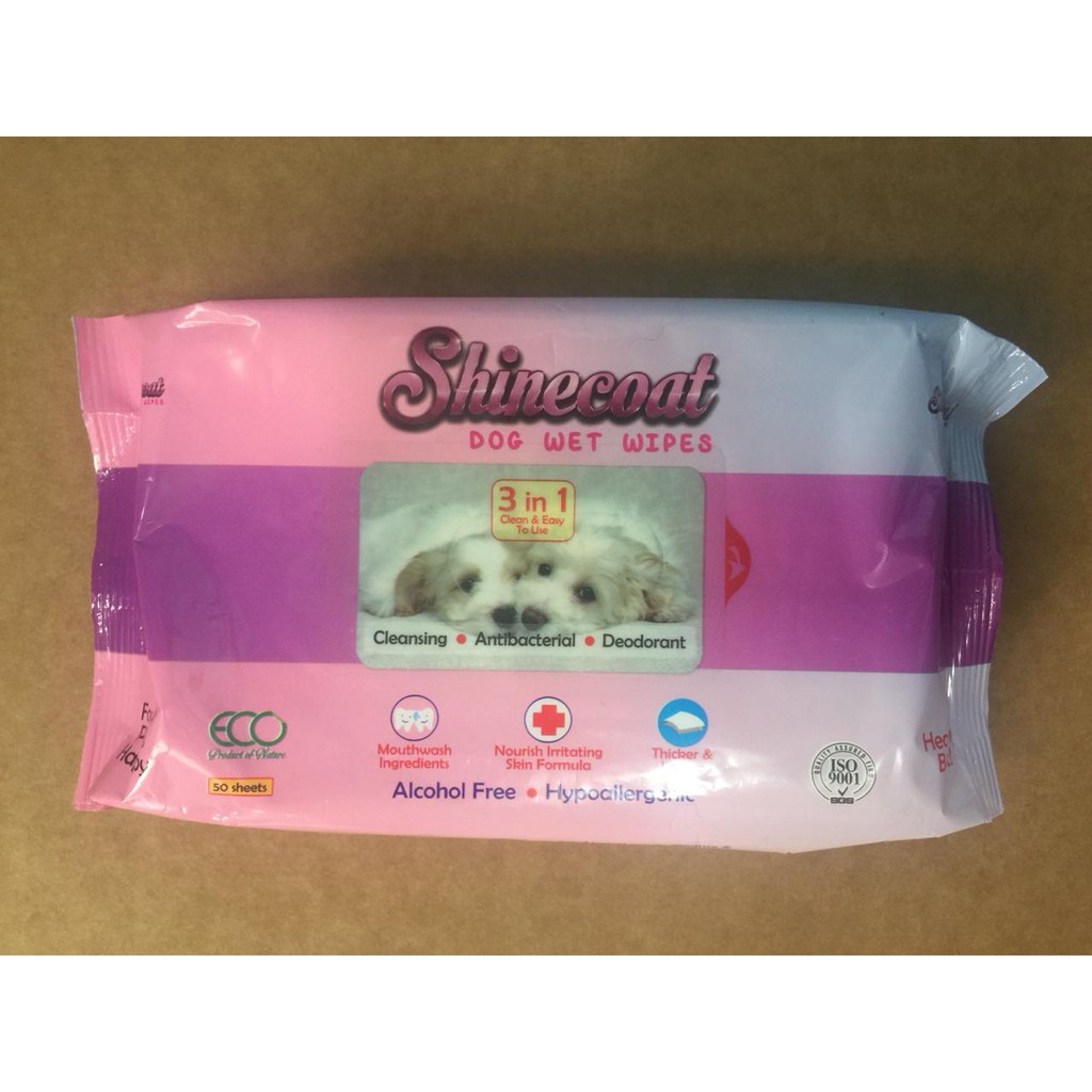 ShinyCoat Dog Cat Wet Wipes Tisu Basah Isi 50 lbr