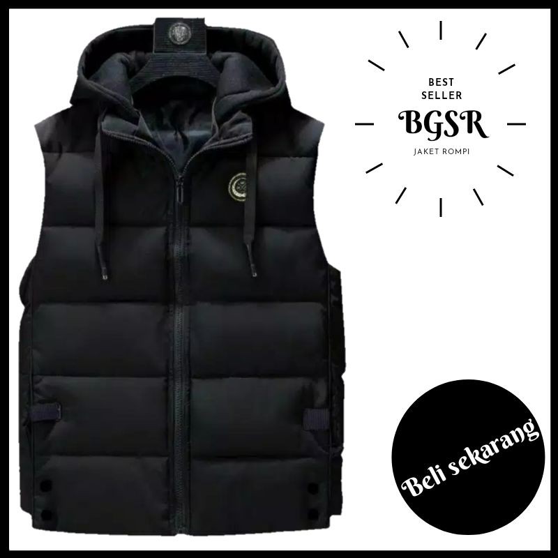 (COD Bayar Ditempat) Vest / Rompi Pria / Rompi Wanita / Jaket Rompi Pria BGSR Variant