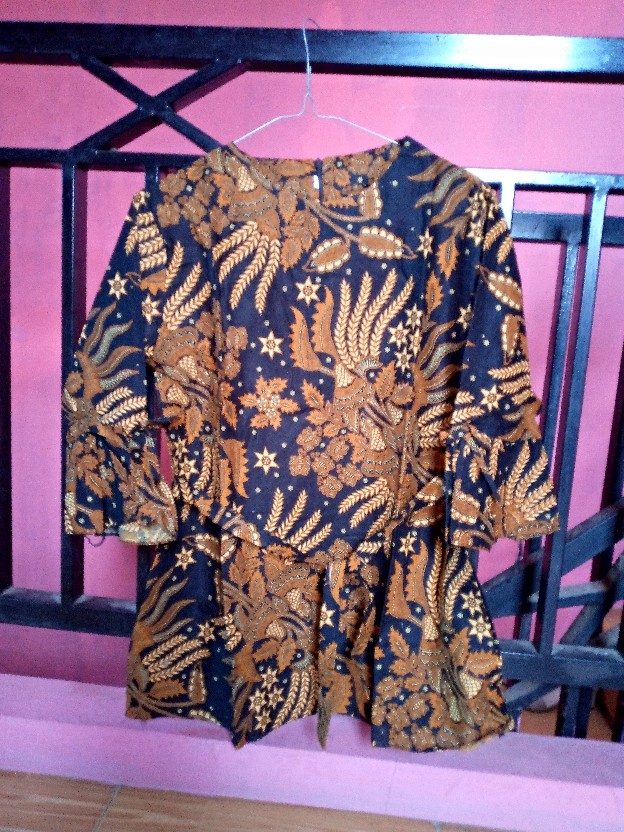 Nivana Batik Couple Keluarga Atasan Batik Pria Wanita Motif Manggar