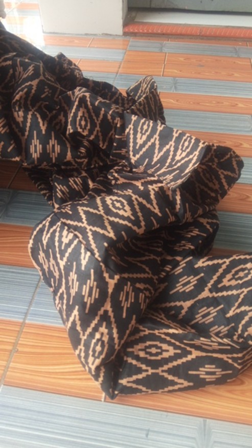 Kemeja Batik Pria Lengan Panjang Size M L Xl Xxl  Bswart Batik Hrb026 Kenongo Hem Panjang Padi