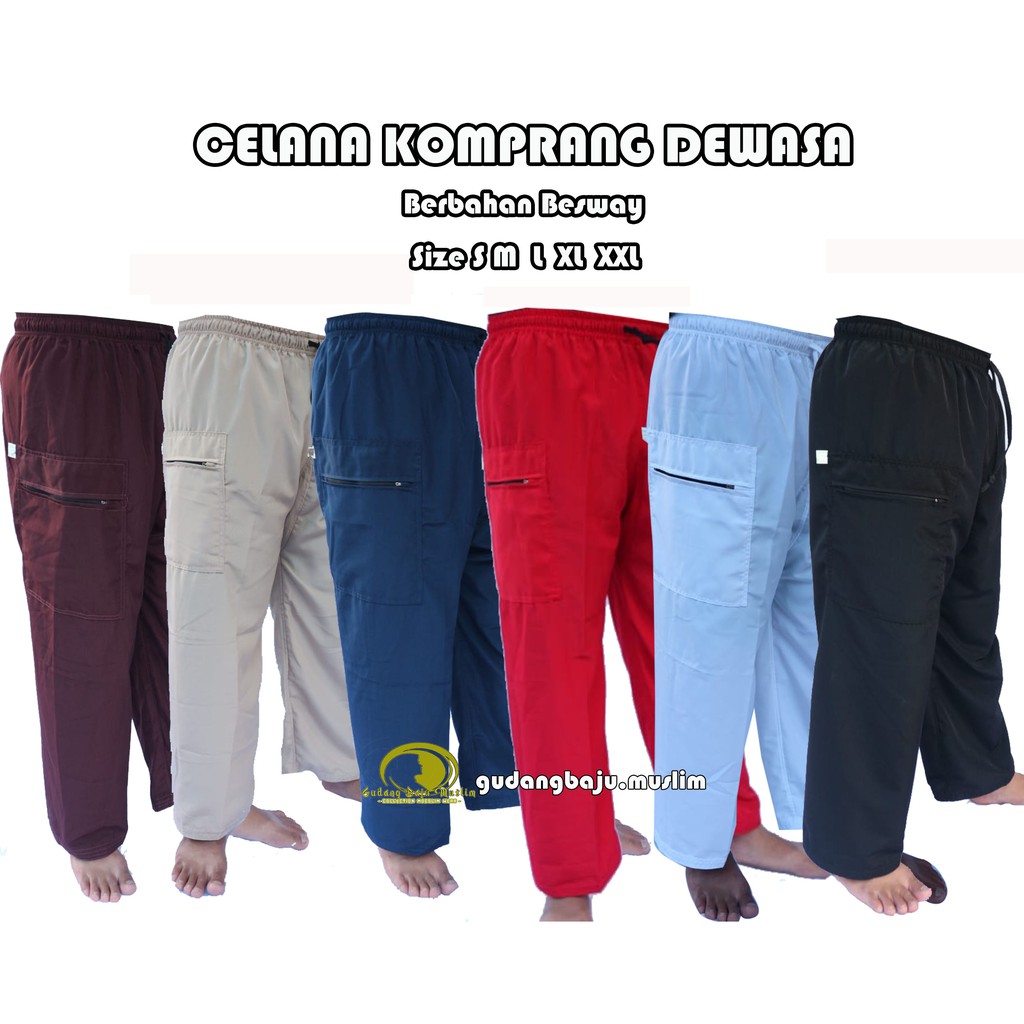 Celana Sirwal / celana sirwal pria / celana sirwal dewasa / celana komprang pria / celana komprang