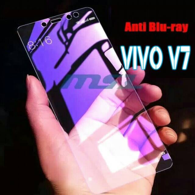 VIVO V7 TEMPERED GLASS BLUE RAY ANTI BLUE RAY TEMPERED GLASS VIVO V7