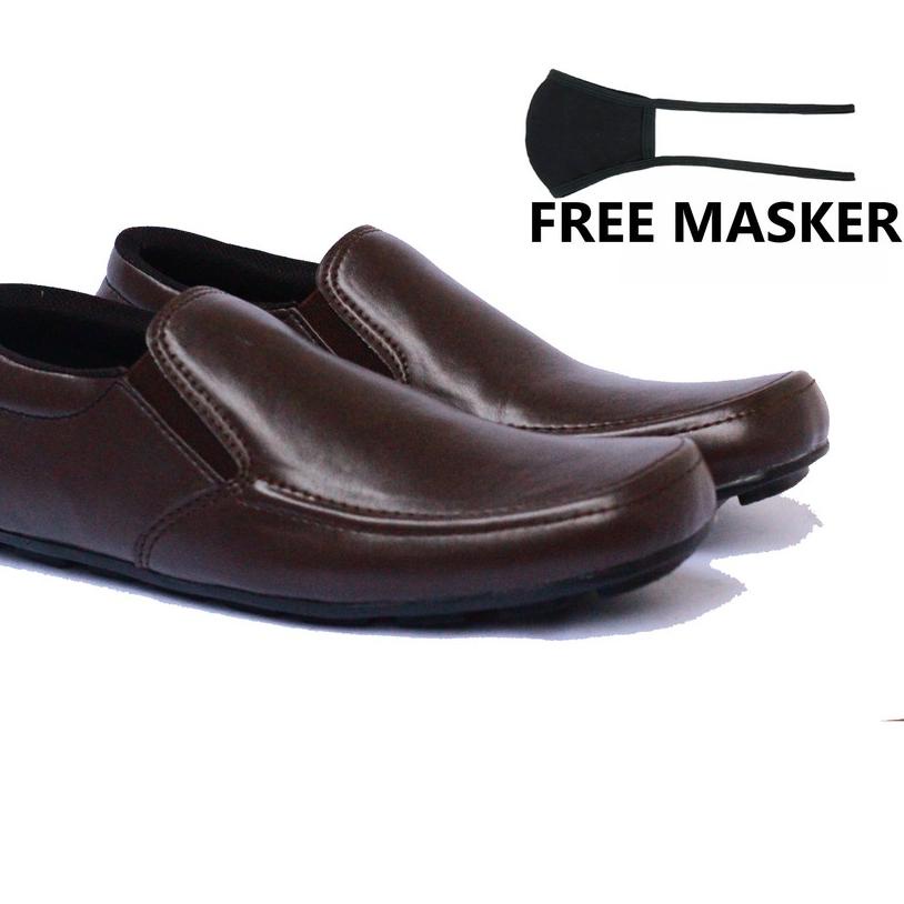 ✷ sepatu kantor pria / sepatu resmi pesta / sepatu pria loafer slip on size 44 dan 45 big size ♂