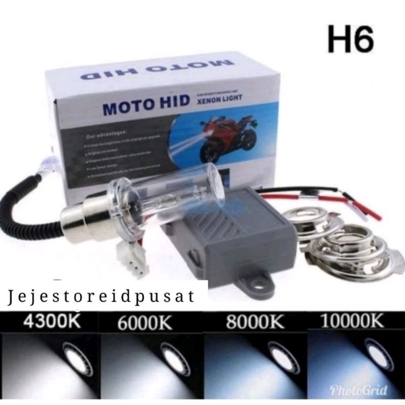 LAMPU MOTOR HID H6 / MOTO HID H6 / HID XENON LIGHT 8000K 10000k 12000K