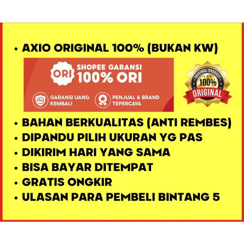 Jas Hujan AXIO 100% Original AXIO EUROPE Bahan Lebih Tebal Anti Bocor