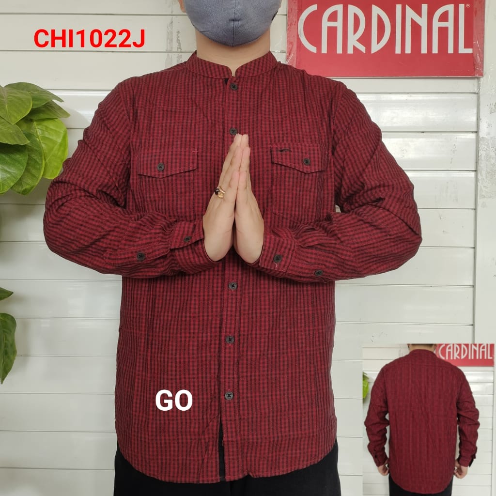 gof XL-4XL CARDINAL KEMEJA KOKO JUMBO Kemeja Cardinal Lengan Panjang Kemeja Cardinal Original Kemeja Brand