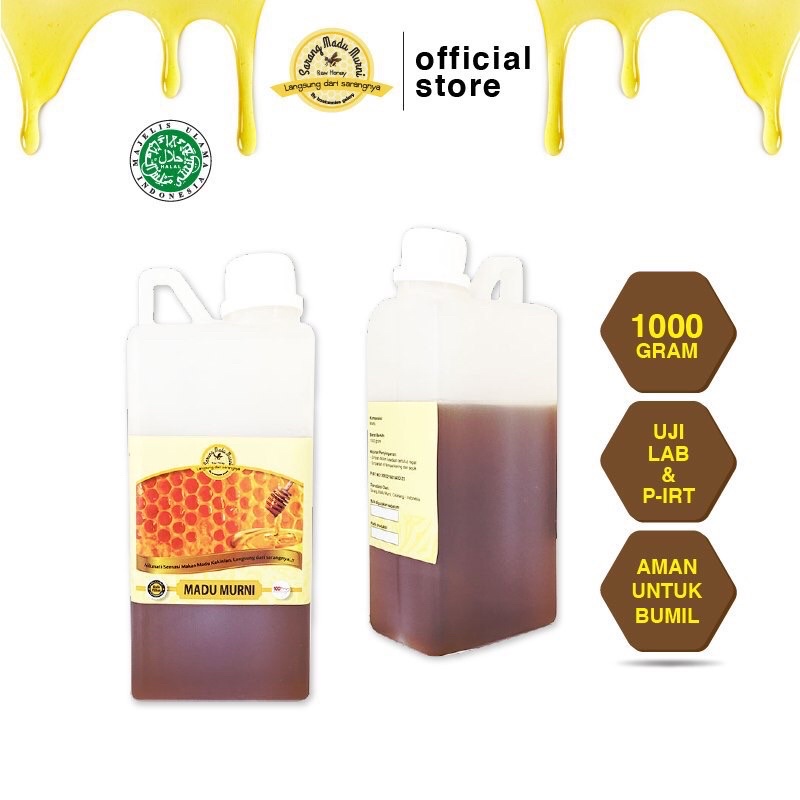 

Ter Love! Madu Murni (Raw Honey) 1000gram (Tanpa proses pemanasan dan Tambahan apapun!)