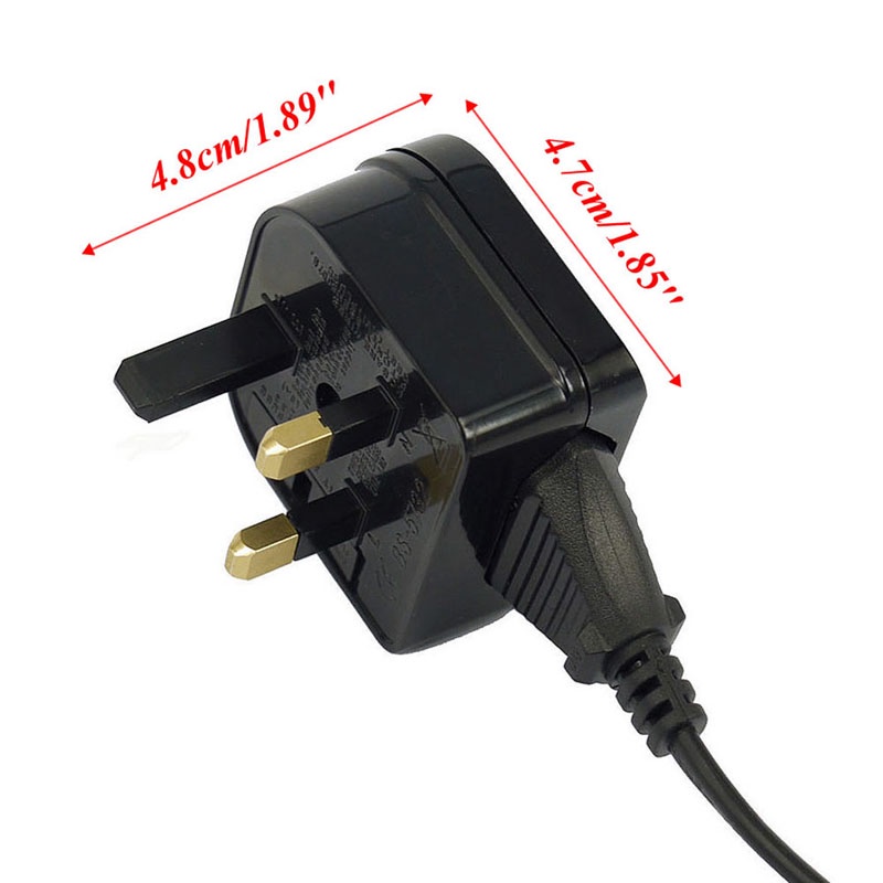 Btsg Adapter Konverter Power Socket Euro 2pin Ke Uk 3pin Untuk Travel