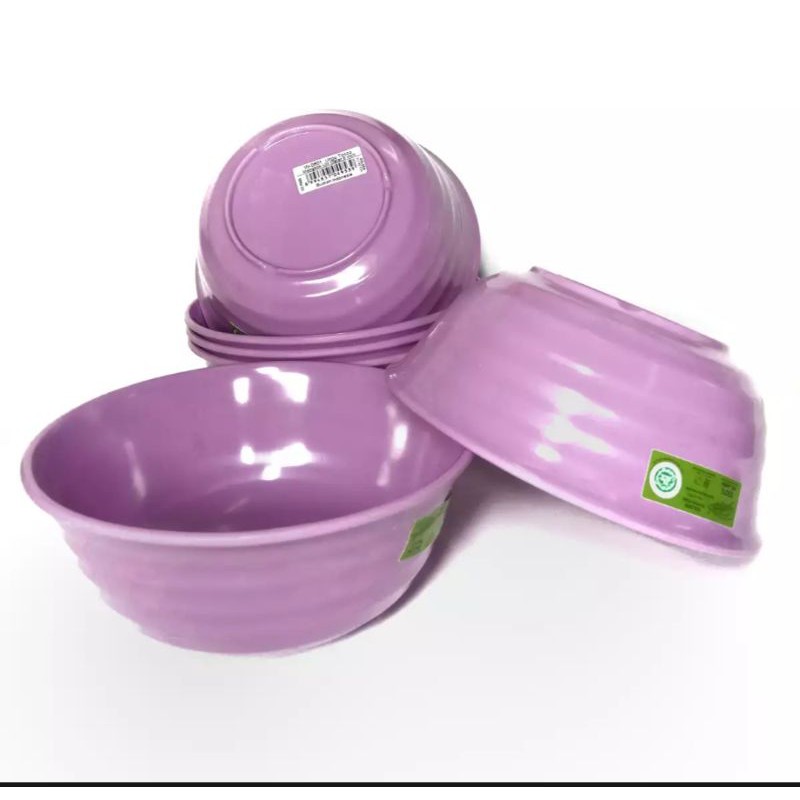 MANGKOK MELAMIN UNGU FLAYING FISH 6Inch